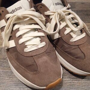 Adidas Brown and White Cloudfoam RUN 70s 2.0 Shoes